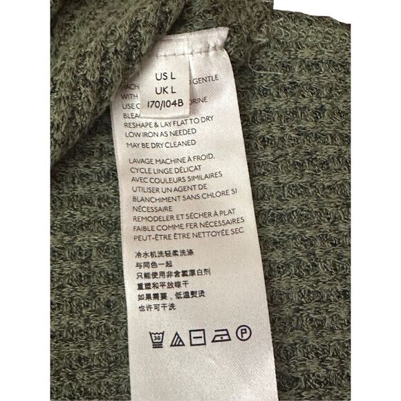 We The Free People North Shore Waffle Thermal Knit Pullover Long Sleeve Sweater - Picture 8 of 8